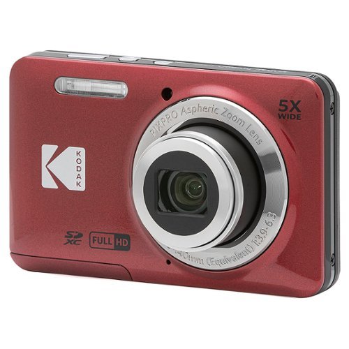 Kodak PIXPRO FZ55 16.4 Megapixel Compact Camera Red FZ55-RD - Best Buy