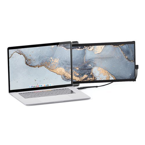Mobile Pixels - DUEX Max 14.1" IPS LCD Slide-out Display for Monitor - Gray-Front_Standard 