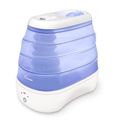 

CRANE - 1 Gal. Cool Mist Collapsible Humidifier, Blue/White, Top Fill - Blue/White