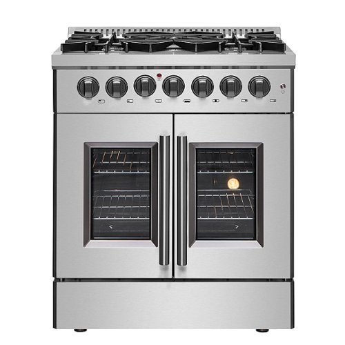 Forno Appliances - Galiano 4.32 Cu. Ft. Freestanding Dual Fuel Range with French Doors and Convection Oven