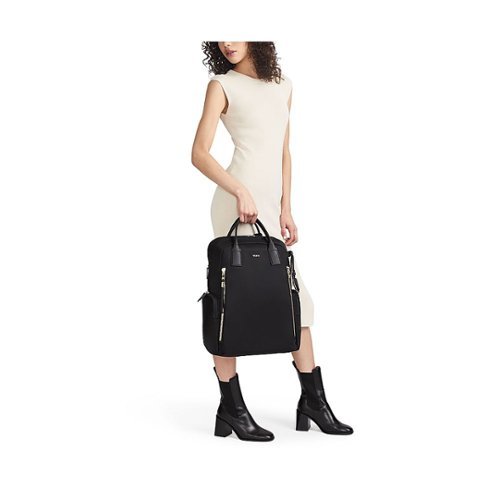 TUMI Voyageur Atlanta Backpack - Black/Gold GLOBAL SHIPPING