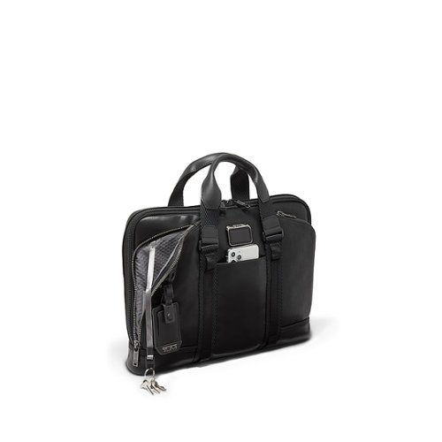 TUMI Alpha Bravo Academy Brief fits up to 16 Laptop - Black GLOBAL SHIPPING