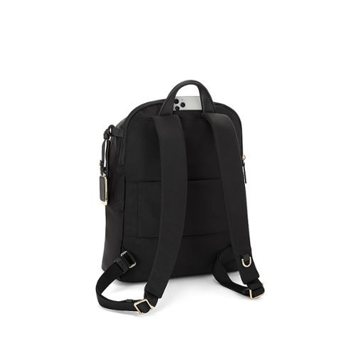TUMI Voyageur Halsey Backpack - Black/Gold WORLDWIDE DELIVERY