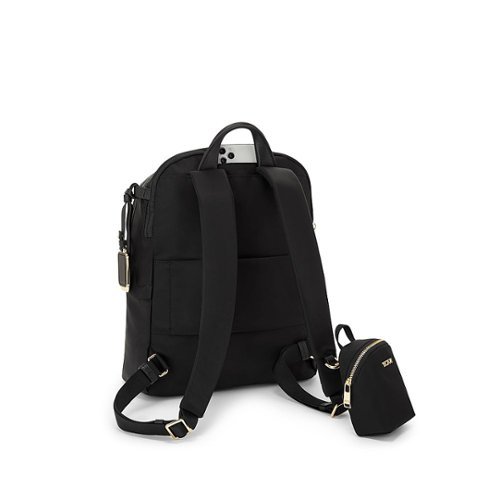 TUMI Voyageur Halsey Backpack - Black/Gold GLOBAL SHIPPING