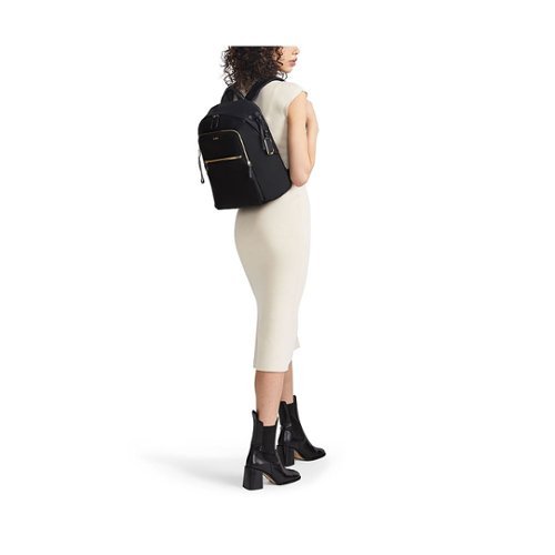 TUMI Voyageur Halsey Backpack - Black/Gold WHERE TO BUY
