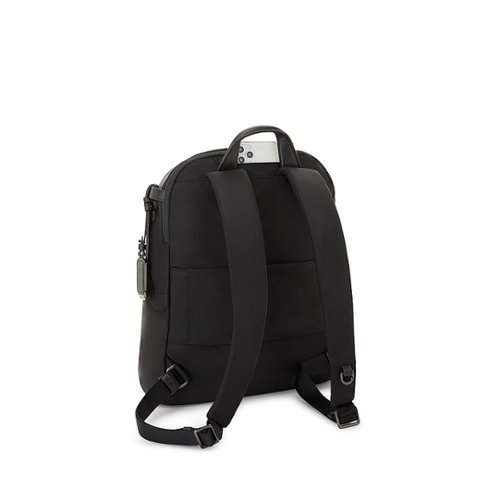 TUMI Voyageur Halsey Backpack - Black/Gunmetal WORLDWIDE DELIVERY