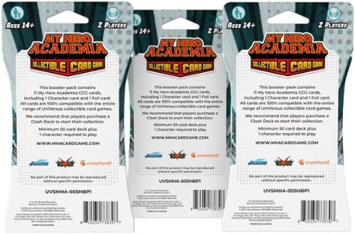 UniVersus My Hero Academia Collectible Card Game Set 5: Undaunted Raid Booster Sleeve - Styles May Vary WHERE TO BUY