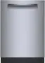 Front. Bosch - 500 Series 24" Top Control Smart Built-In Stainless Steel Tub Dishwasher with 3rd Rack and AutoAir, 44dBA - Stainless Steel.