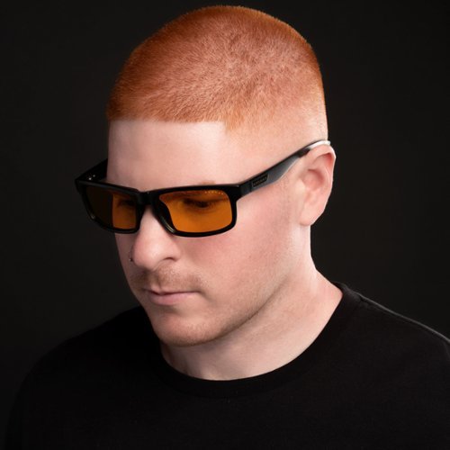 GUNNAR Enigma Sun Glasses with Blue Light Reduction, Amber Max Lenses - Onyx GLOBAL SHIPPING