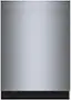 Front. Bosch - Benchmark Series 24" Top Control Smart Built-In Stainless Steel Tub Dishwasher with 3rd Rack, 39dBA - Stainless Steel.