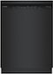 Bosch - 100 Series Plus 24" Front Control Smart Built-In Hybrid Stainless Steel Tub Dishwasher with RackMatic, 48 dBA - Black-Front_Standard