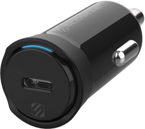 Scosche - PowerVolt 20W USB Type C Power Delivery Car Charger - Black