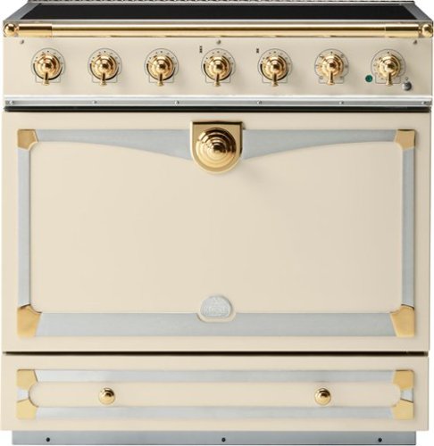 

La Cornue - Cornufe Induction 90 Range - Morning Dew with SS & Polished Brass