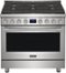 Frigidaire - Professional 4.4 Cu. Ft. Slide-In Gas True Convection Range with Self-cleaning - Stainless Steel-Front_Standard