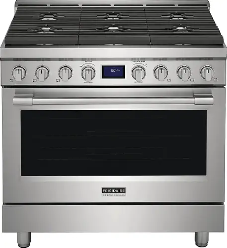 Front. Frigidaire - Professional 4.4 Cu. Ft. Freestanding Gas Oven True Convection Range - Stainless Steel.