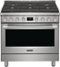 Frigidaire - Professional 4.4 Cu. Ft. Freestanding Oven Dual Fuel Fan Convection Range - Stainless Steel-Front_Standard
