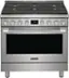 Front. Frigidaire - Professional 4.4 Cu. Ft. Freestanding Oven Dual-Fuel Fan Convection Range - Stainless Steel.