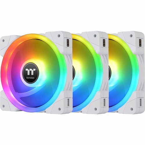 Thermaltake - SWAFAN EX 12 RGB PC Cooling Fan White TT Premium Edition (3-Pack) - White