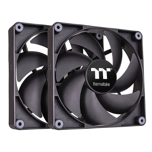 

Thermaltake - CT 120 - 120mm Cooling Fan Kit with Daisy-Chain Design 2-Pack - Black