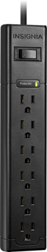 Insignia™ 6-Outlet 1,080 Joules Surge Protector - Black BUY IN MIDDLE EAST