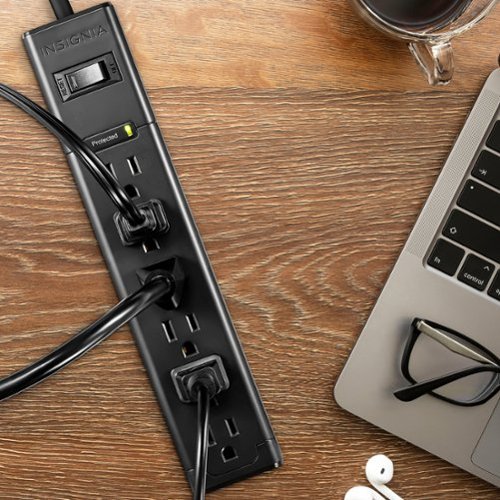 Insignia™ 6-Outlet 1,080 Joules Surge Protector - Black WHERE TO BUY