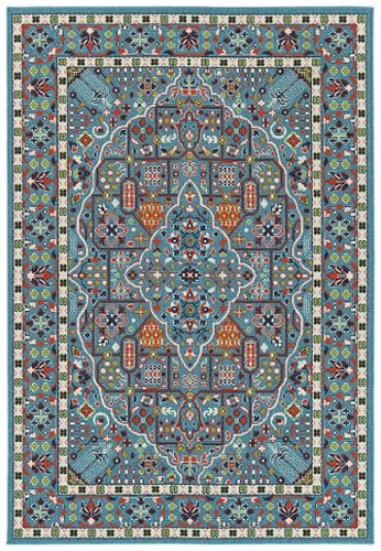 

Kaleen - Sunice Collection 1'9" x 3' Throw Rug - Lt. Blue