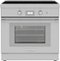 Thermador - Pro Harmony Liberty 36" Freestanding Electric Induction True Convection Range with WiFi - Stainless Steel-Front_Standard