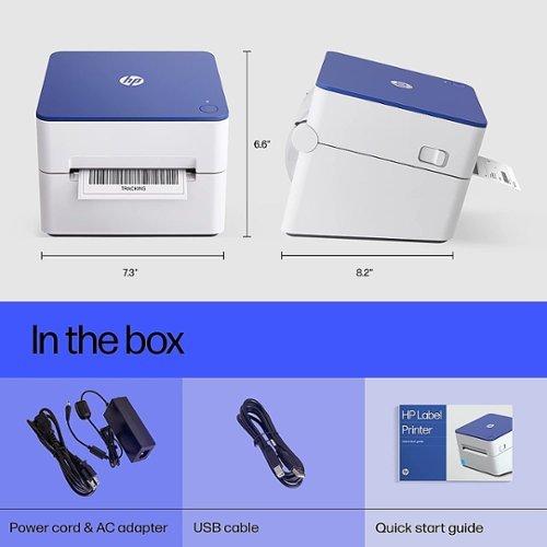 HP SHIPPING LABEL PRINTER, INTERNAL TRAY 4X6 DIRECT THERMAL PRINTER - 203 DPI GLOBAL SHIPPING