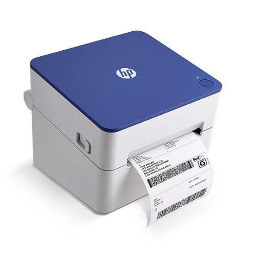HP - Shipping Label Printer, Internal Tray 4x6 Direct Thermal Printer - 300 DPI