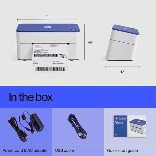 HP Shipping Label Printer, 4x6 Commercial Grade Direct Thermal - 203 DPI GLOBAL SHIPPING