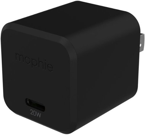 mophie - Power Adapter USB-C 20W GAN - Black