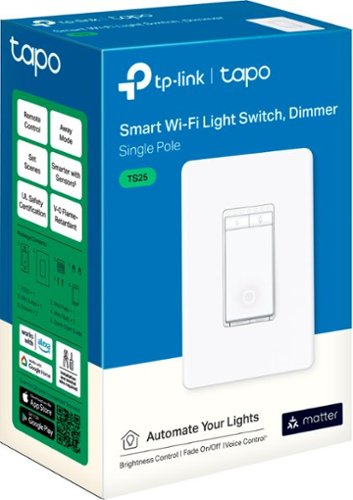 TP-Link Tapo Smart Wi-Fi Light Dimmer Switch with Matter (1-Pack) - Replaces Most Traditional Switches - White WORLDWIDE DELIVERY