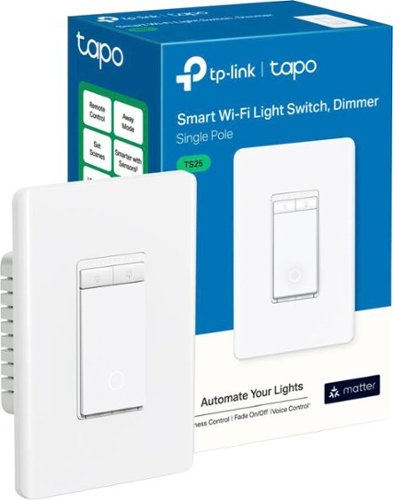 TP-Link Tapo Smart Wi-Fi Light Dimmer Switch with Matter (1-Pack) - Replaces Most Traditional Switches - White SHOP ONLINE