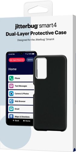 Lively® Lively - Dual-Layer Hard Shell Case for Jitterbug Smart4 - Black GLOBAL SHIPPING