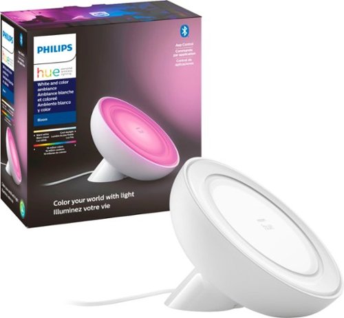 Philips - Geek Squad Certified Refurbished Hue Bloom Table Lamp - White