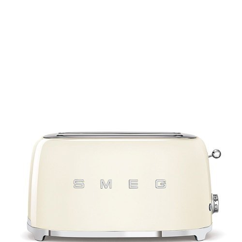 

SMEG TSF02 4-Slice Long Wide-Slot Toaster - Cream