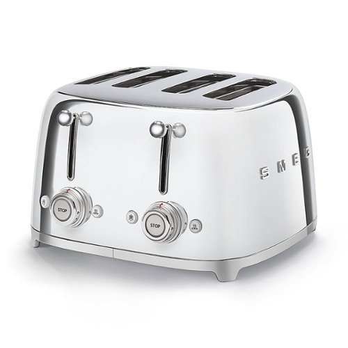 SMEG TSF03 4-Slice Wide-Slot Toaster - Stainless Steel