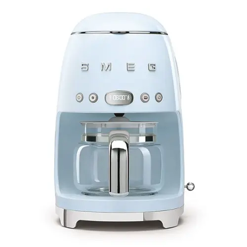 SMEG DCF02 Drip 10 Cup Coffee Maker Pastel Blue DCF02PBUS Open Box