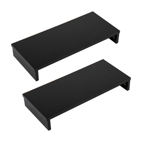 

Mind Reader - Woodland Monitor Stand 2pc Black