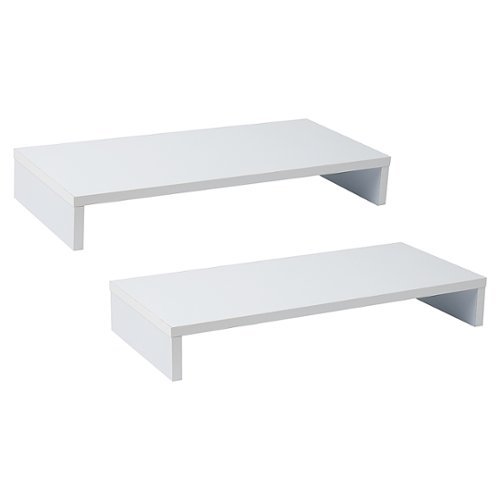 

Mind Reader - Woodland Monitor Stand 2pc White