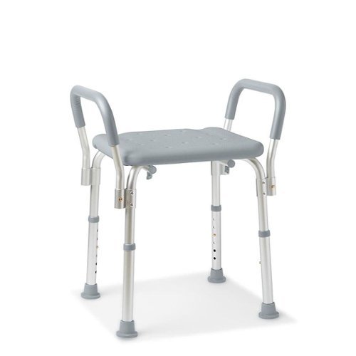 Medline - Bath Bench with Arms - gray
