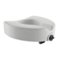 Medline - Elevated Toilet Seat Riser with Microban Antimicrobial Protection - White-Front_Standard