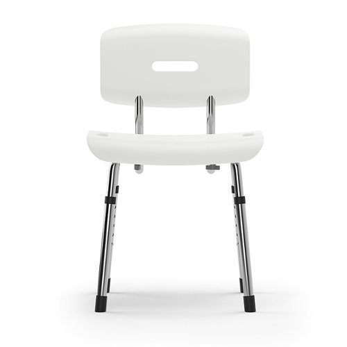 

Medline - Bath Chair with Backrest and Microban Protection - white