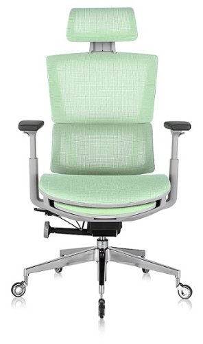 Nouhaus - REWIND ERGONOMIC OFFICE CHAIR WITH RETRACTABLE FOOTREST - MINT