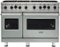 Viking - 5-Series 48"W Gas Open Burner Range - Gray-Front_Standard