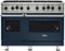Viking - 5-Series 48"W Gas Open Burner Range - Blue-Front_Standard