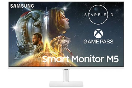 Samsung - 32" M50C FHD Smart Monitor with Streaming TV - White
