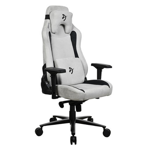 

Arozzi - Vernazza Series Top-Tier Premium Supersoft Upholstery Fabric Office/Gaming Chair - Light Gray