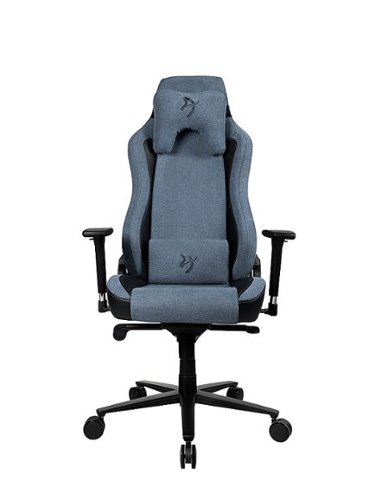 

Arozzi - Vernazza Vento Signature Upholstery Soft Fabric Ergonomic Computer Gaming/Office Chair - Blue