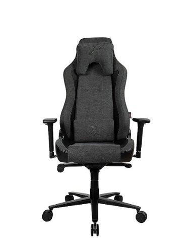 

Arozzi - Vernazza Vento Signature Upholstery Soft Fabric Ergonomic Computer Gaming/Office Chair - Dark Gray